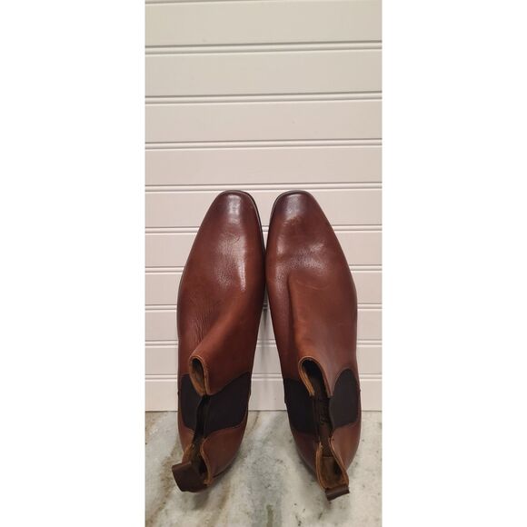 Florsheim Mens Brown Leather Upper Ankle Slip On Boots Size 11 NWT main image 5